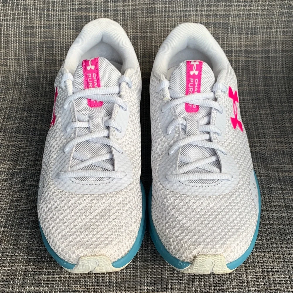 Under Armour Charged Pursuit 3 'Grey Pink Blue' Tech Running Shoes size 9.5